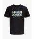 Camiseta Jack & Jones JJGelplas Tee SS Crew Neck Junior negro
