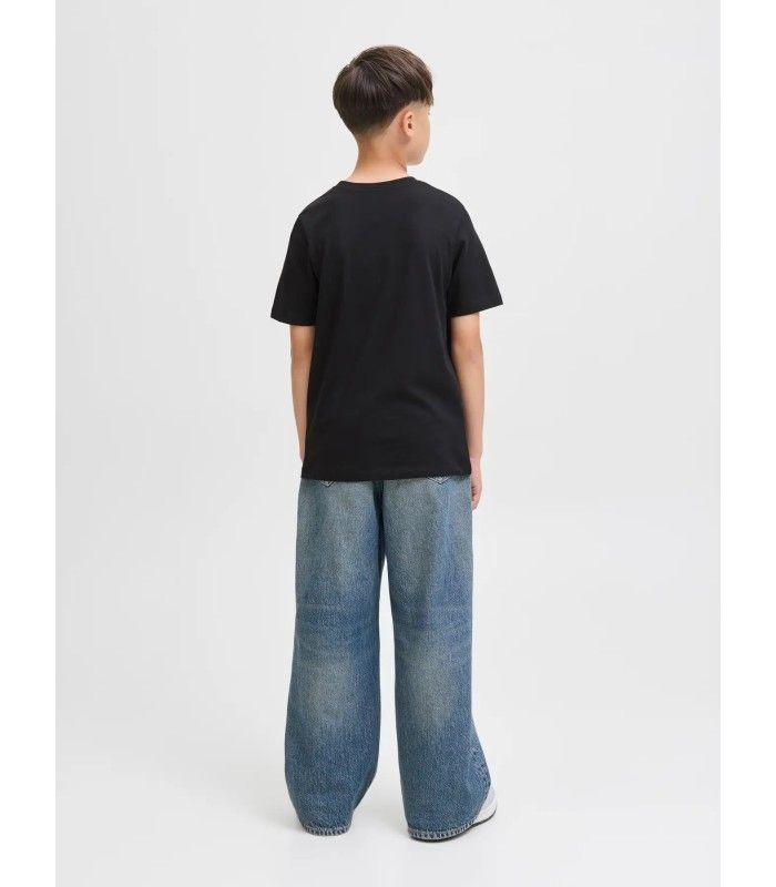 Camiseta Jack & Jones JJGelplas Tee SS Crew Neck Junior negro