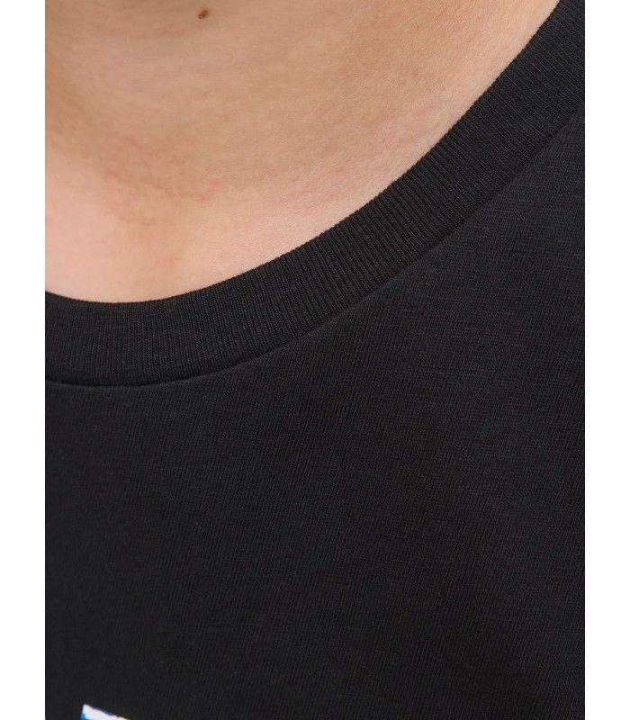 Camiseta Jack & Jones JJGelplas Tee SS Crew Neck Junior negro