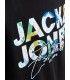 Camiseta Jack & Jones JJGelplas Tee SS Crew Neck Junior negro