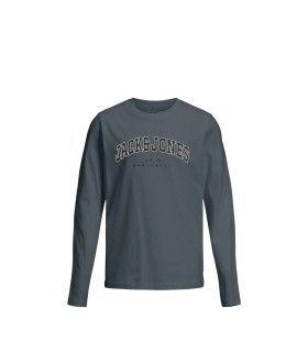 Camiseta JAck & Jones JJecaleb Varsity Tee LS O-Neck SN Junior Stormy