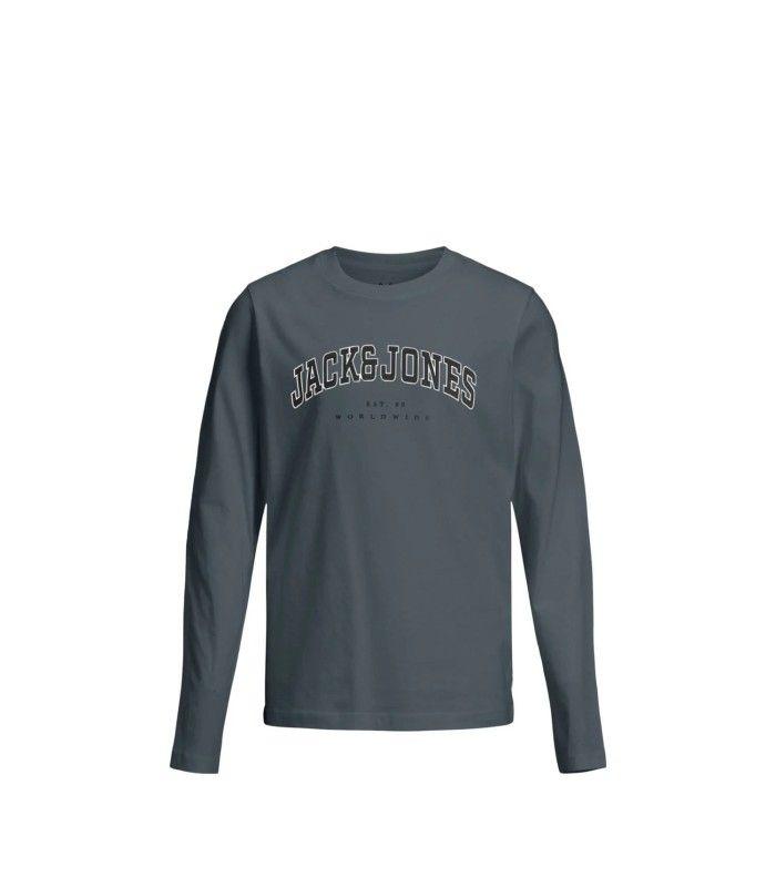 Camiseta JAck & Jones JJecaleb Varsity Tee LS O-Neck SN Junior Stormy
