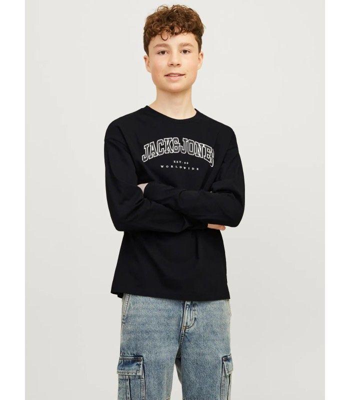 Camiseta JAck & Jones JJecaleb Varsity Tee LS O-Neck SN Junior Negro
