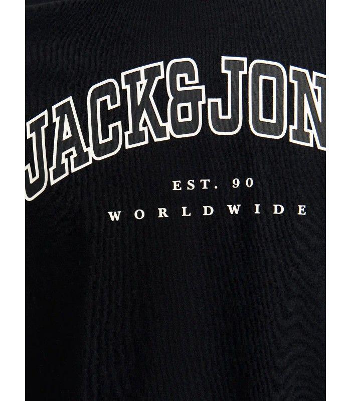 Camiseta JAck & Jones JJecaleb Varsity Tee LS O-Neck SN Junior Negro