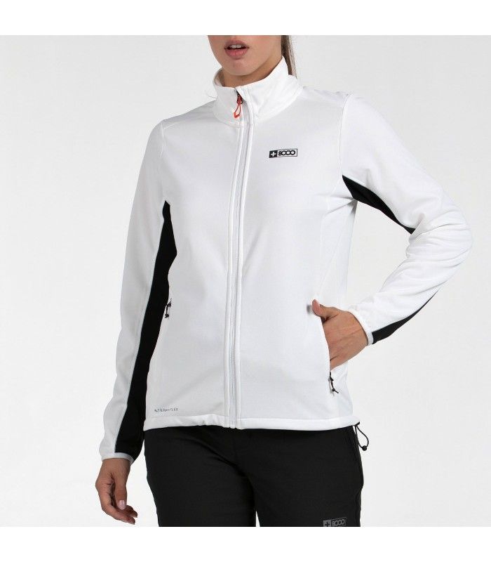 Sudadera +8000 Nerta Marfil Mujer Cremallera