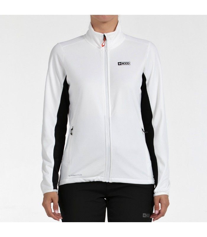 Sudadera +8000 Nerta Marfil Mujer Cremallera