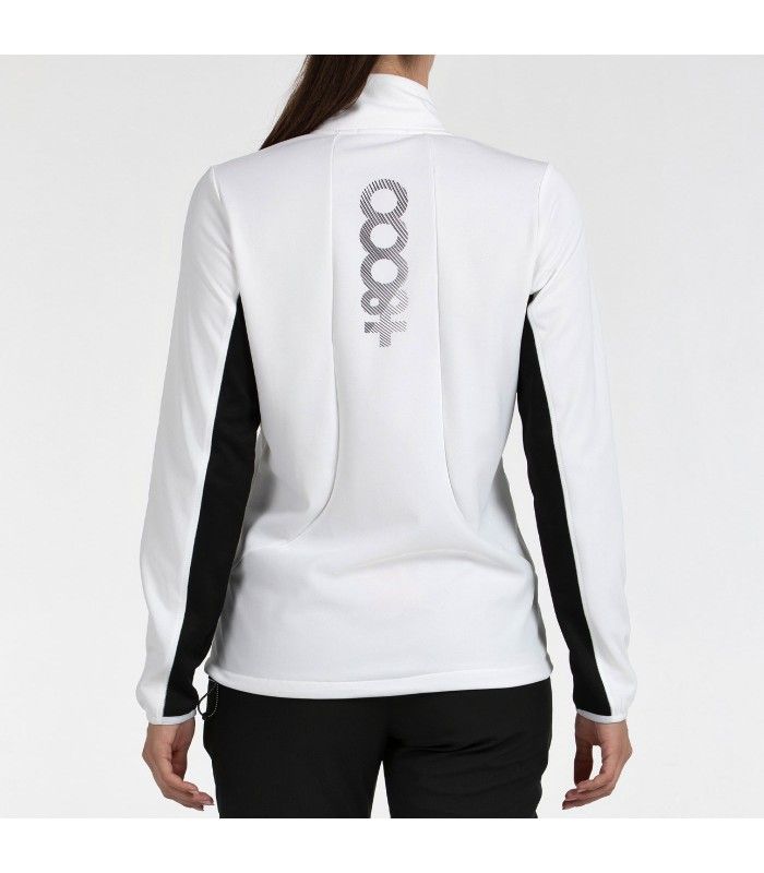 Sudadera +8000 Nerta Marfil Mujer Cremallera