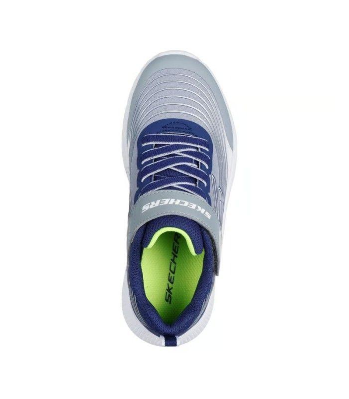 Zapatilla Skechers Microspec Advance NavyLT Grey Niño