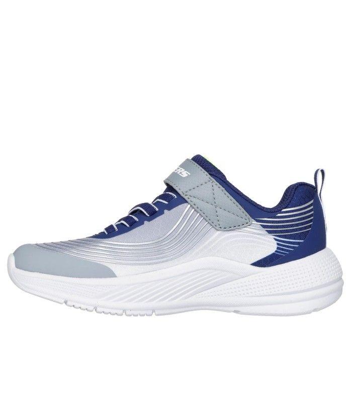 Zapatilla Skechers Microspec Advance NavyLT Grey Niño