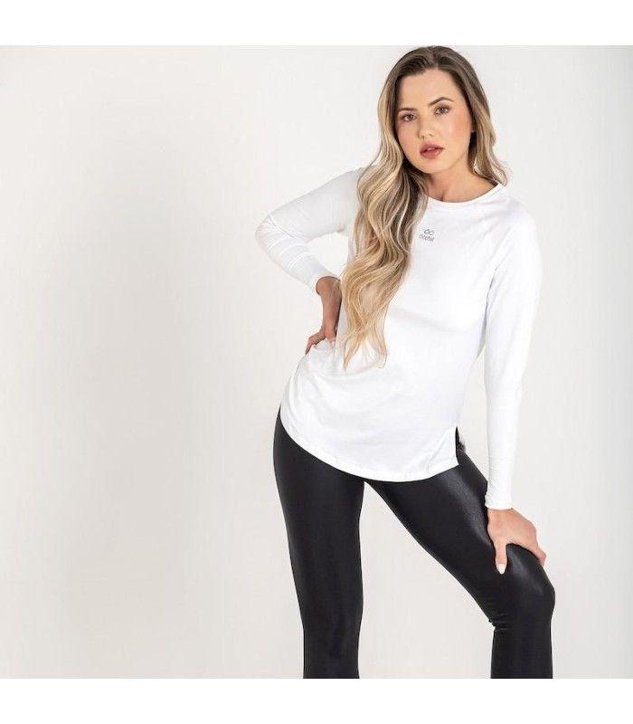 Camiseta Ditchil Long Sleeve Diva Blanco Mujer