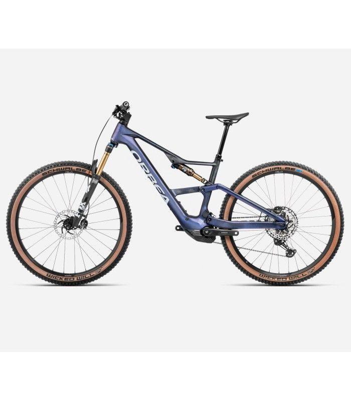 Orbea Rise SL M10 630w 2025  Tanzanite Carbon View - Carbon Raw T. XL
