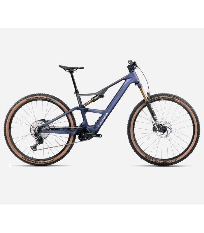 Orbea Rise SL M10 630w 2025  Tanzanite Carbon View - Carbon Raw