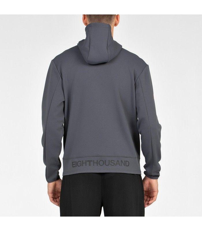 Sudadera +8000 Eluir Cremallera Antracita Hombre