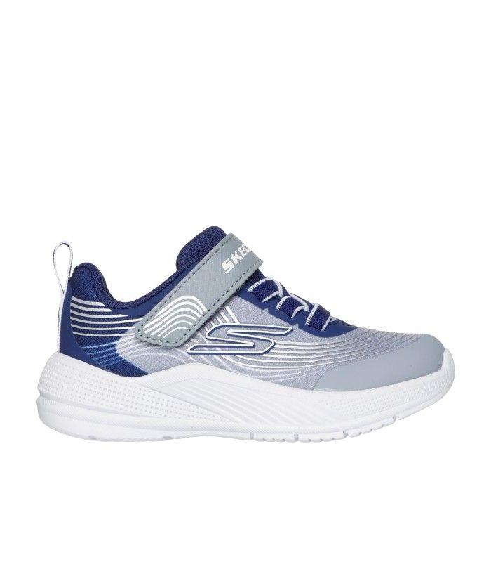 Zapatilla Skechers Microspec Advance Azul/Gris Niño