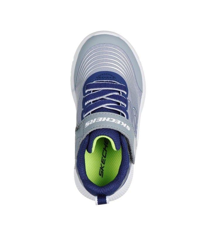 Zapatilla Skechers Microspec Advance Azul/Gris Niño