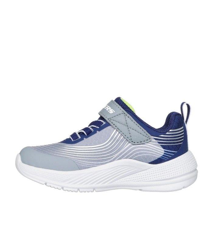 Zapatilla Skechers Microspec Advance Azul/Gris Niño