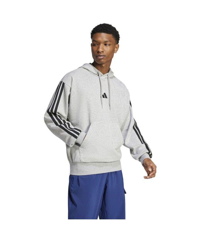 Sudadera Adidas M 3S FT HD Hombre Gris