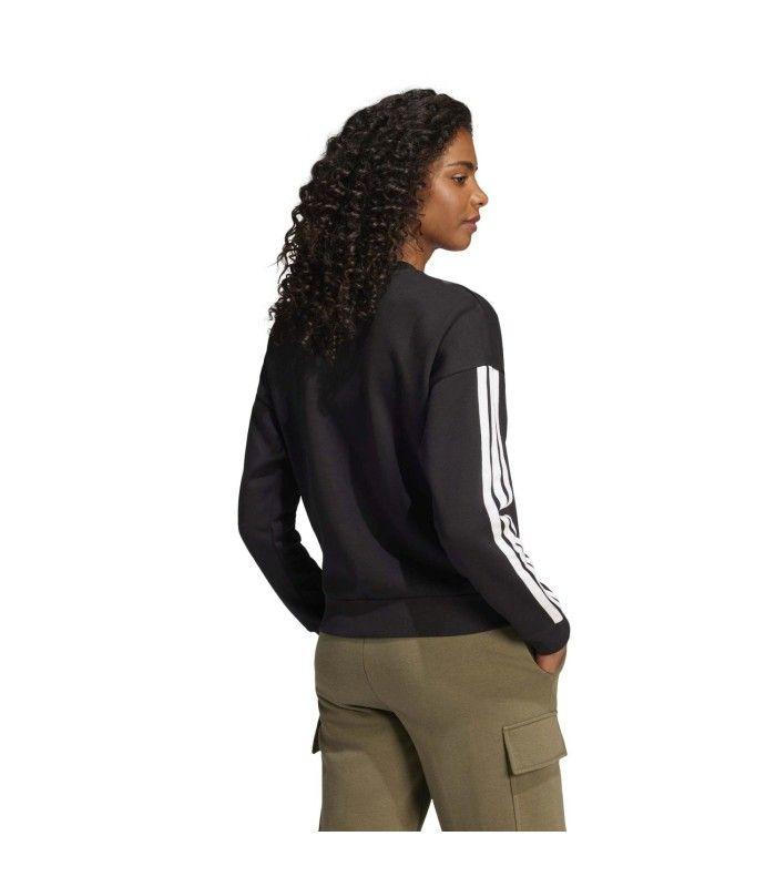 Sudadera Adidas W 3S FL SWT Negro Mujer