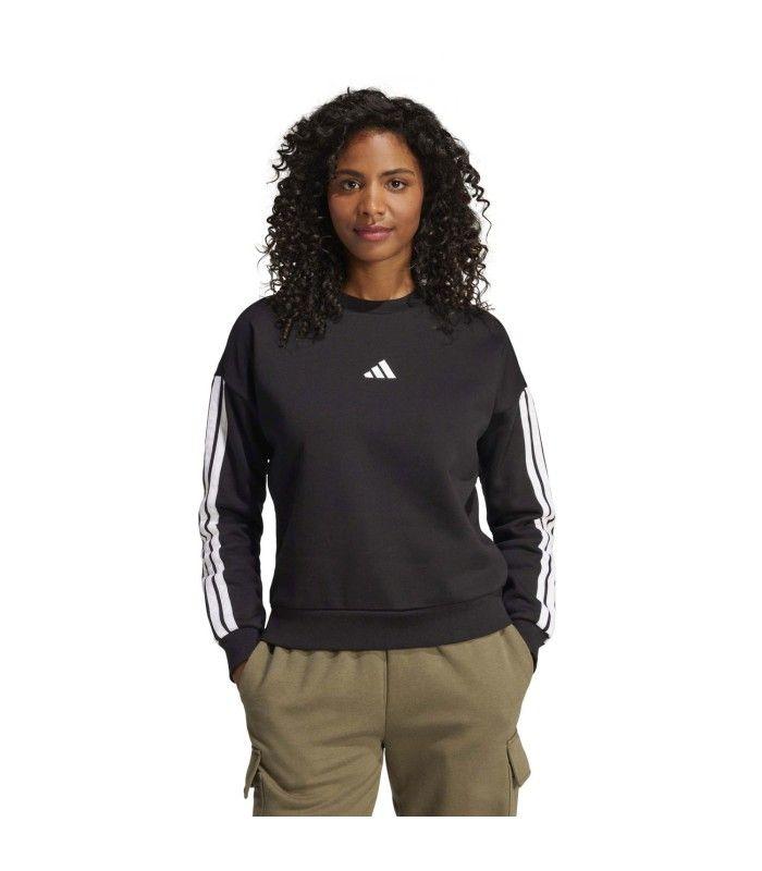Sudadera Adidas W 3S FL SWT Negro Mujer