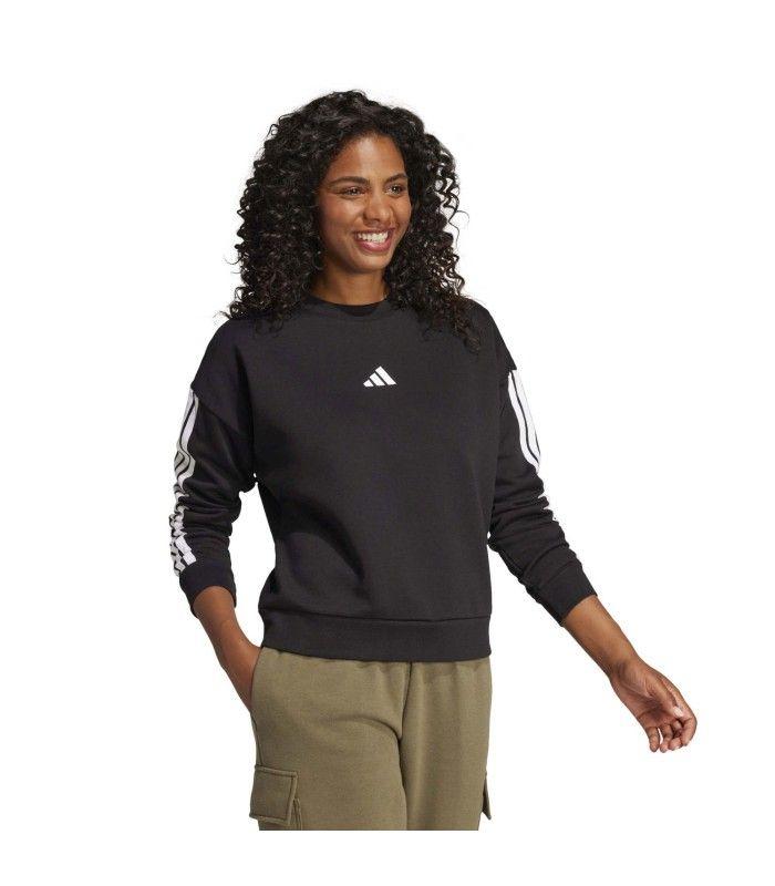 Sudadera Adidas W 3S FL SWT Negro Mujer