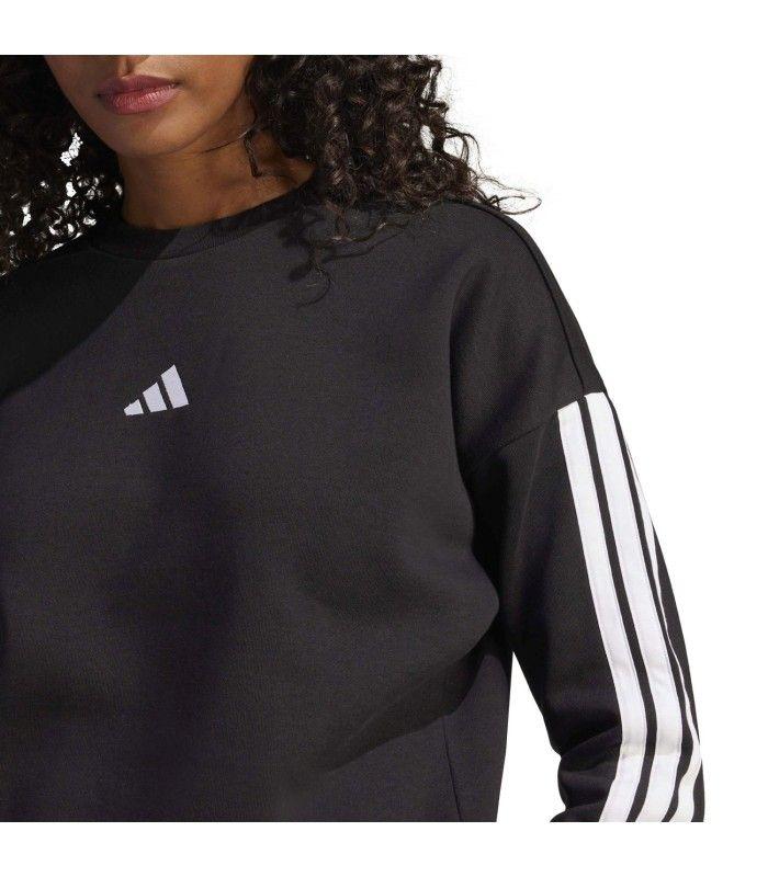 Sudadera Adidas W 3S FL SWT Negro Mujer