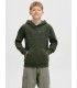 Sudadera Jack & Jones JJecorp Logo Sweat Hood Noos Junior Verde