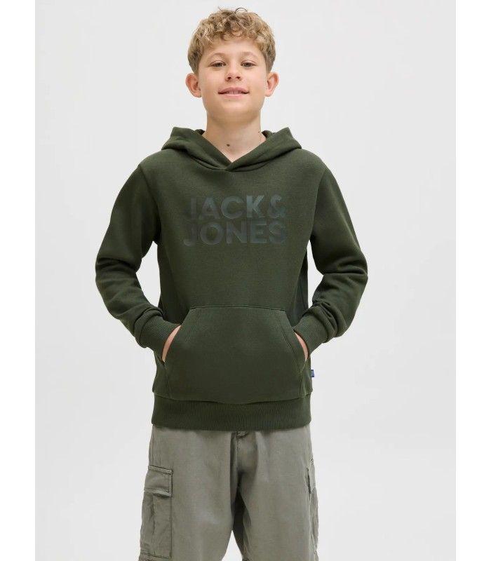 Sudadera Jack & Jones JJecorp Logo Sweat Hood Noos Junior Verde