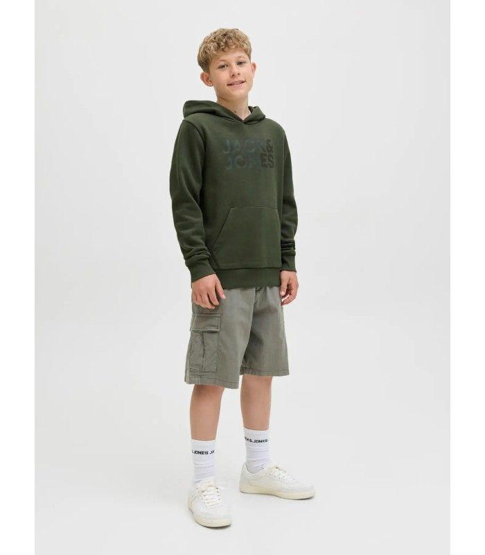 Sudadera Jack & Jones JJecorp Logo Sweat Hood Noos Junior Verde