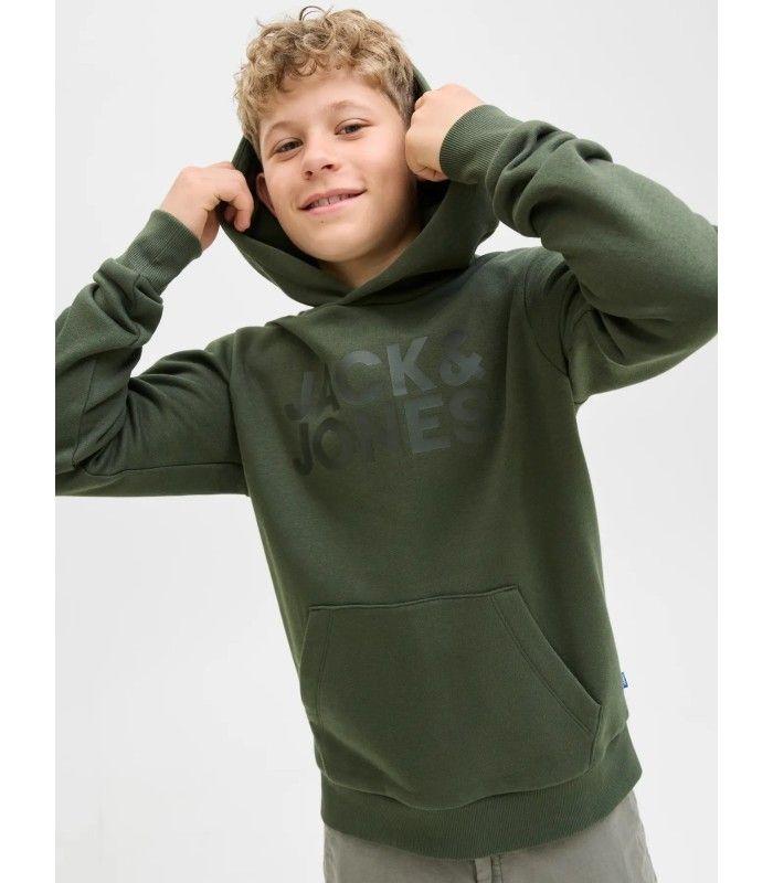 Sudadera Jack & Jones JJecorp Logo Sweat Hood Noos Junior Verde