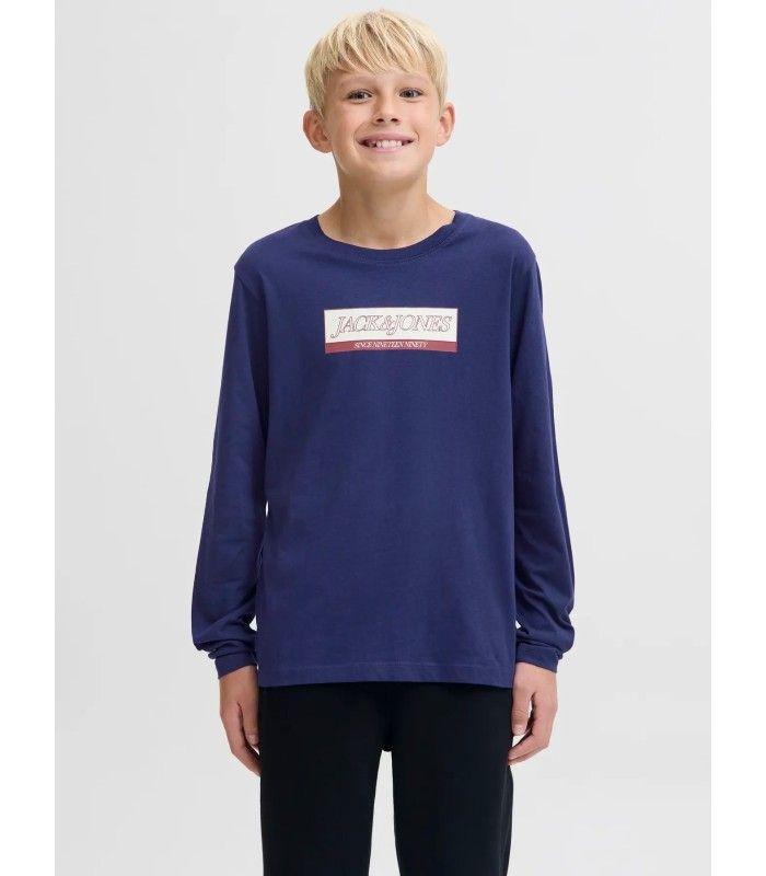 Camiseta Jack & Jones Jorinwood Block Branding Tee LS CN Junior