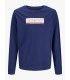 Camiseta Jack & Jones Jorinwood Block Branding Tee LS CN Junior