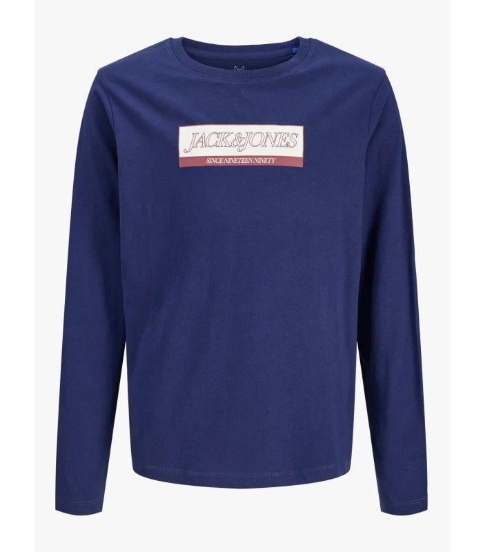 Camiseta Jack & Jones Jorinwood Block Branding Tee LS CN Junior