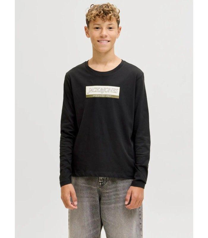 Camiseta Jack & Jones Jorinwood Block Branding Tee LS CN Junior