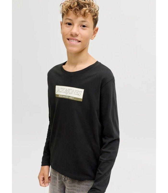 Camiseta Jack & Jones Jorinwood Block Branding Tee LS CN Junior