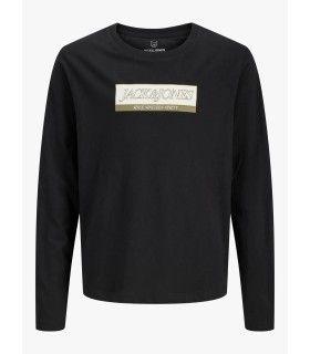 Camiseta Jack & Jones Jorinwood Block Branding Tee LS CN Junior