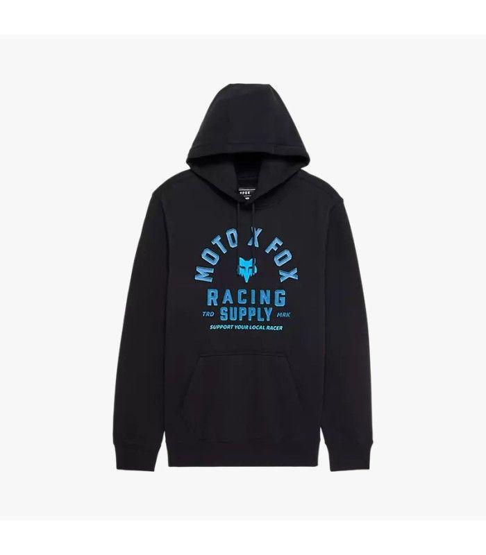 Sudadera Fox Local Racer Fleece Po Black Hombre