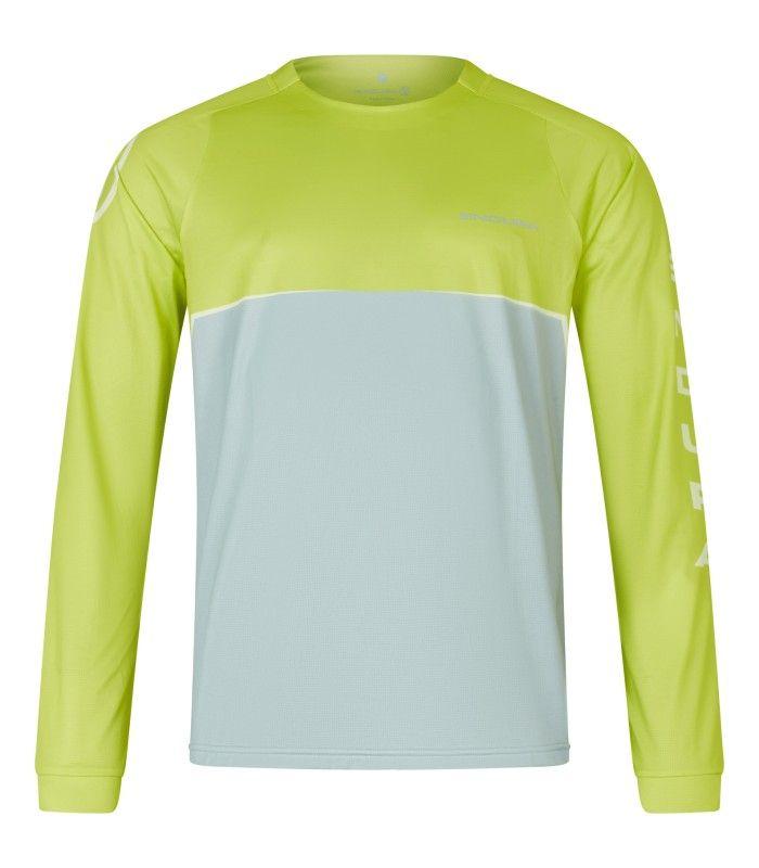 Camiseta Endura Core Printed L/S Tee Lime Green Hombre