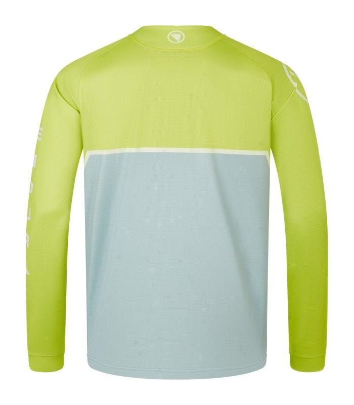 Camiseta Endura Core Printed L/S Tee Lime Green Hombre