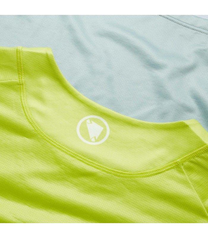 Camiseta Endura Core Printed L/S Tee Lime Green Hombre