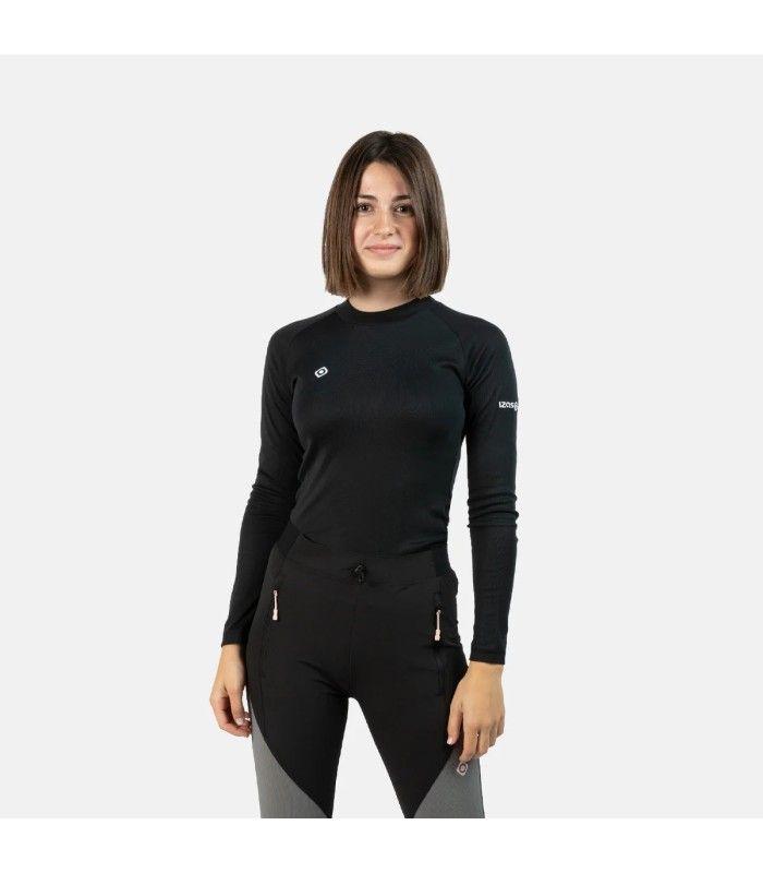 Camiseta Izas Nelion Termica Negro Mujer
