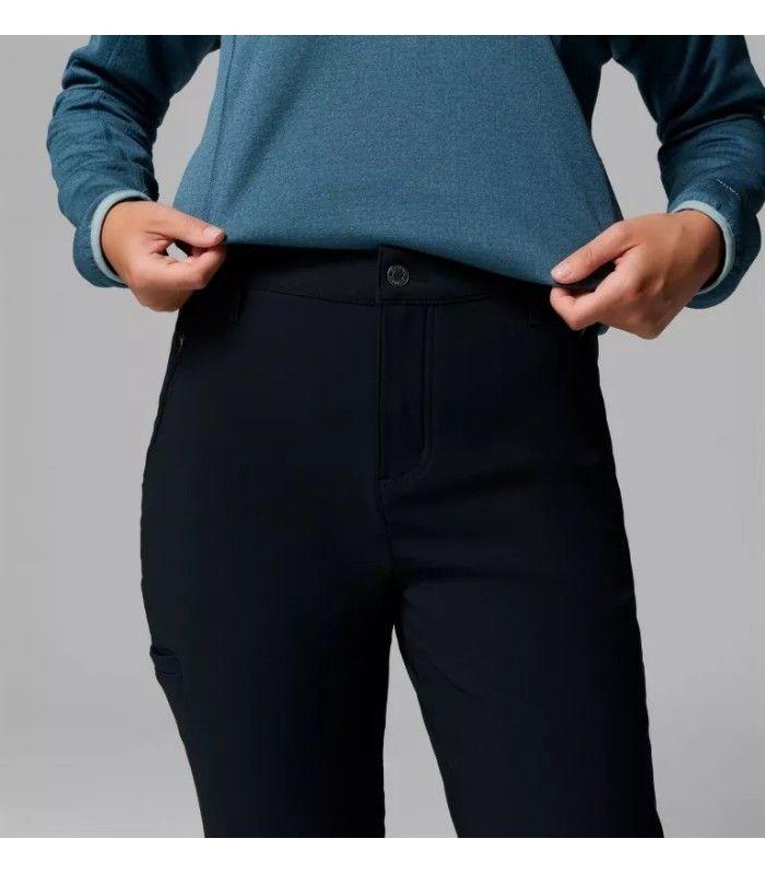 Pantalon Columbia Back Beauty Warm Softdhell Negro Mujer