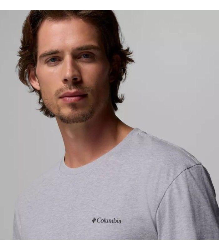 Camiseta Columbia Basic Logo Hombre Gris