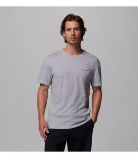 Camiseta Columbia Basic Logo Hombre Gris