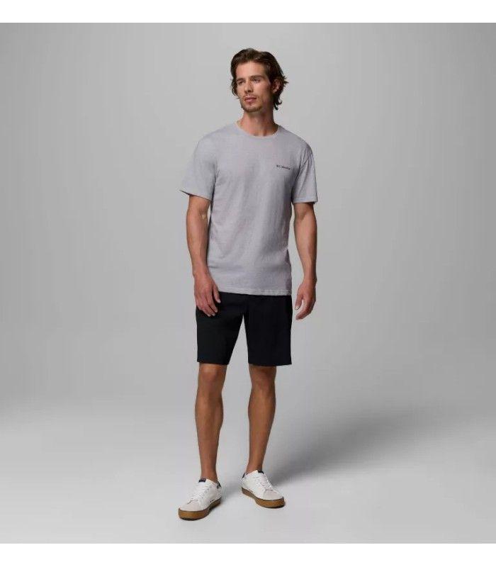 Camiseta Columbia Basic Logo Hombre Gris