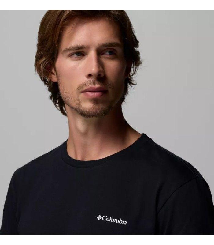 Camiseta Columbia Basic Logo Negro Hombre