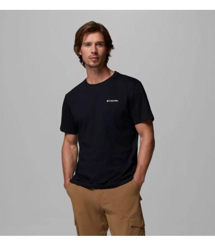 Camiseta Columbia Basic Logo Negro Hombre