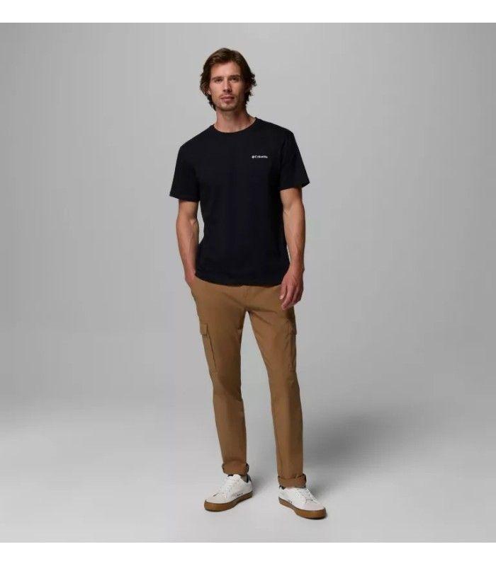 Camiseta Columbia Basic Logo Negro Hombre