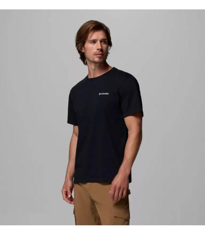 Camiseta Columbia Basic Logo Negro Hombre