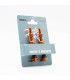 Juego De Valvulas Ridemax Tubeless 50MM Naranja