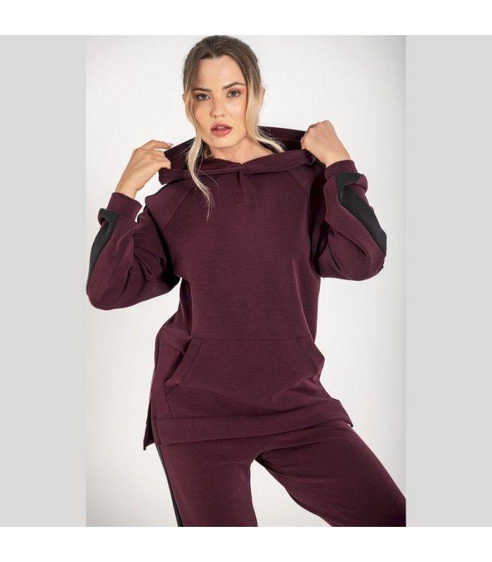 Sudadera Ditchil Hoodie solstice Rojo Cabernet Mujer